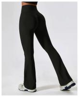 Pantalones De Yoga Para Mujer Cintura Alta Flared Transpirables Pantalones Deportivos Para Gimnasio Y Correr Talla Verdadera - details 7