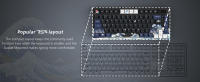 Teclado Mecánico De Juego Con Pantalla OLED Full Key Hot-Swappable Pudding RGB Backlit Para PC Laptop Conexión Wired - details 4