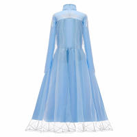 Vestido De Princesa Elsa 2 Para Niñas Disfraz De La Reina De La Nieve Vestido De Carnaval De Lujo Talla A-Line Con Aplicaciones De Poliéster Para Edad 7-13 - details 3