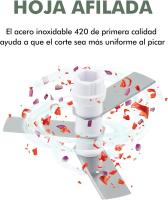 BIT Picadora de Alimentos, Picadora Manual Fácil de Limpiar y Segura, Picadora de Verduras Rápida para Verduras, Frutas y Nueces - details 1