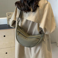 Bolso De Mano En Forma De Dumpling Para Mujer Estilo Casual Con Correa Ajustable Bolso Crescent Bolsos De Hombro Moda Sólida - details 4