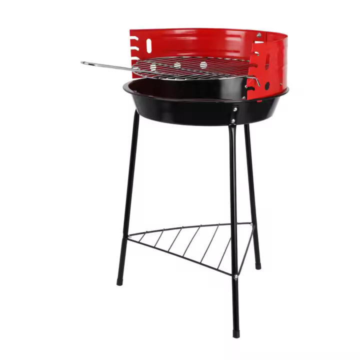 Well Home Barbacoa de 3 patas con Parrilla cromada en color negro 32x33x55cm - 1