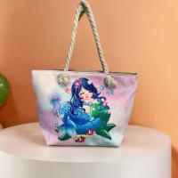 MEJORADA Mini Bolso de Playa para Niñas con Diseño de Sirena - Ligero, Colorido y Resistente, Ideal para Verano y Vacaciones - details 2