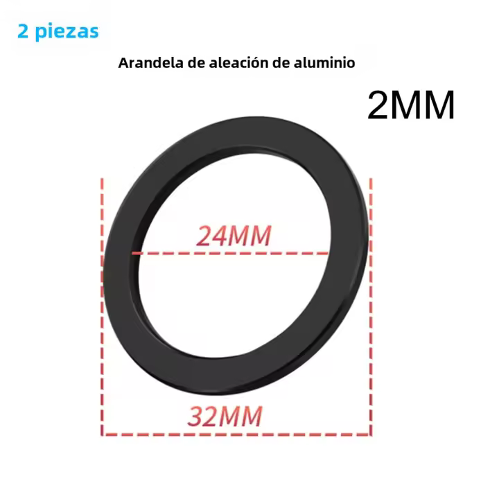 2pcs Espaciadores De Bicicleta Adaptador De Engranaje De Cadena Shimano 24mm Accesorio De Parte De Ciclismo GIYO - 1