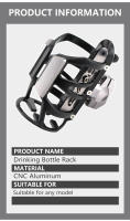 Soporte De Botella Para Motocicleta YAMAHA NMAX 2022 Portátil Con Soporte De Montaje Para Bicicleta Y Exterior Material De Aluminio CNC - details 3