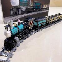Bloques De Construcción Creativos De Tren De Vapor Serie Para Niños Modelo DIY Ideal Para Regalo Navideño De Ciudad - details 4