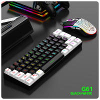 Teclado De Juego Con Cable 60% RGB Backlight Mini Compacto Impermeable 61 Teclas Para PC/Mac Para Jugadores - details 5