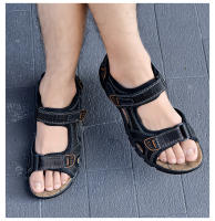 Sandalias De Cuero Genuino Para Hombre Verano Zapatillas De Playa Y Senderismo Antideslizantes Y Resistentes Al Desgaste Suaves De Goma Para Exterior - details 16