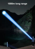 Linterna Táctica LED Portátil De Alta Potencia 30W Con Recarga Tipo-C Y Batería 18650 Zoom Telescópico Impermeable Para Expediciones Y Deportes Nocturnos - details 4