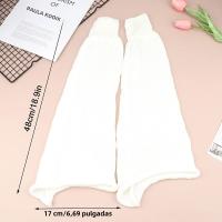 Calentadores De Piernas Góticos Y2K Para Mujer Accesorios Fluffy De Otoño E Invierno Calcetines Largos De Punto Estilo Lolita - details 5