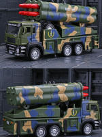 Juguete De Coche Lanzador De Misiles Y Rocket 1/32 Escala Metal Con Sonido Y Luz Vehículo Militar De Serie De Ingeniería Para Niños Regalos - details 13