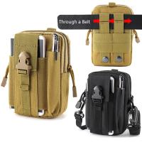 Bolsa De Cintura Para Teléfono Móvil Impermeable De Nylon Multifuncional Casual Para Hombres Small Bag Pouch De Deporte - details 13