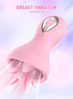 Vibrador De Succión De Pezones Para Mujeres Con Lenguaje Estimulador De Clítoris Masajeador Juguetes Sexuales Para Adultos Material De Silicona Médica - details 1