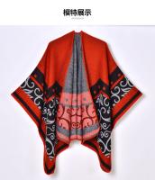 Nuevo chal de mujer estilo étnico Yunnan foto de viaje ropa capa retro imitación Cachemira chal con hendidura - details 3