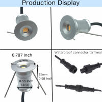 Lámpara De Pasillo Exterior 1W Mini LED Recubierta De Aluminio Impermeable Para Jardín Camino Escalera Paisaje 12V 220V - details 2