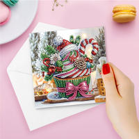 12pcs Tarjetas De Navidad Con Pintura De Diamantes DIY Bordado De Diamantes Con Sobres Set De Tarjetas De Fiestas Regalo De Navidad - details 6