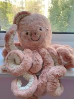 Muñeco De Peluche De 49cm De Jelly Cat Octopus Para Niñas Muñeco De Sueño Decoración Para El Hogar Juguete Interactivo Para Gatos Suministros De Mascotas Color Rosa - details 0