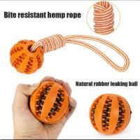 Bola De Juguete Para Perros Con Correa Resistente Masticadora Y Limpieza De Dientes Juguete Interactivo Anti-Boredom Para Muelas - details 19