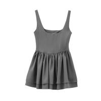 Vestido Mini De Noche Sin Mangas Para Mujer Estilo Chic De Club Fiesta Con Cuello Cuadrado Y Espalda Descubierta Polyester - details 6