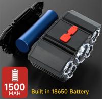 5 LED luz linterna recargable con bateria de 18650 incorporada fuerte luces para acampar aventura lampara de pesca faro para la cabeza - details 9