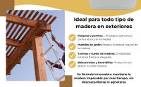LYSSOLEN - Barniz Acrílico al Agua para Madera Exterior - Protección y Decoración de Maderas al Exterior - Barniz al Agua para Proteger y Embellecer Madera - Resistente y Duradero - details 2
