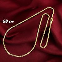 Cadena ROLO Italiana 1.80 mm 50 cm Oro 18 Kilates (750 m/m ) con Certificado de Calidad - details 2