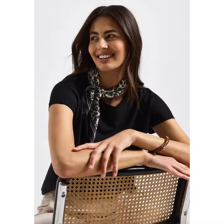 Street One Mod. PS572803 - Fular de satén con estampado animal print para mujer - 1