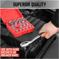 Juego De Destornilladores Torx E-TORX Premium 14 Piezas Juego De Fijación Torque1 Juego De Destornilladores Externos E4 E5 E6 E7 E8 E10 E1 Acero Cromo Vanadio - details 0