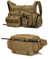 Bolsa De Hombro Táctica Para Hombres Con Documentos A4 Y Portátil Hasta 15.6 Pulgadas Bolsa Cruzada Molle Para Uso Diario Y Exteriores - details 2