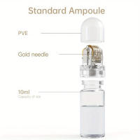 Aplicador De Serum De Aguja Buiti 64Pines Con Tips De Titanio Dorado Reutilizable Y Desechable Para Sistema De Derma Rolling Metal Sin Líquido - details 1