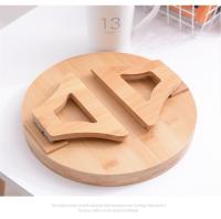 Tableta De Sofá En Madera Natural Clip-On Para Apoyar Bebidas Y Snacks Accesorio Práctico Para El Salón Compatible Con Control Remoto - details 10