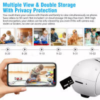 Cámara Inteligente HD 1080P E27 Bombilla WIFI Con Visión Nocturna Audio Bidireccional Seguimiento Humano Para Seguridad Doméstica Y Exterior - details 17