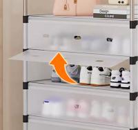 Zapatero con cubierta de plastico, estantes Organizadores de calzado de 3 - 7 niveles, amario estante organizador de zapatos, PARA 16 -28PARES ZAPATOS - details 5