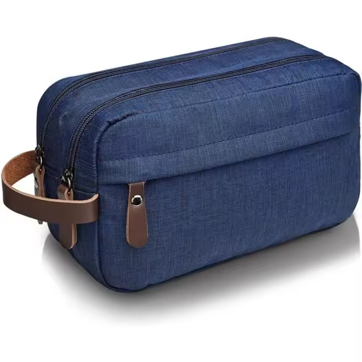 Neceser de gran capacidad Azul - Práctico neceser azul de gran capacidad para llevar tus artículos de tocador. - 1