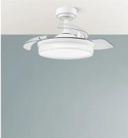 FABRILAMP ALTA GAMA Ventilador Dc 48w Micenas Color Blanco,Niquel,Negro,Cuero 3asp.91d 6vel 4800lm 3000-4500-6000k Remoto+Regulables intensidad+memoria+temporiz 25 Incluye mando a distancia y dos tijas de 10 y 25 centímetro CALIDAD DE CONFIANZA - details 4