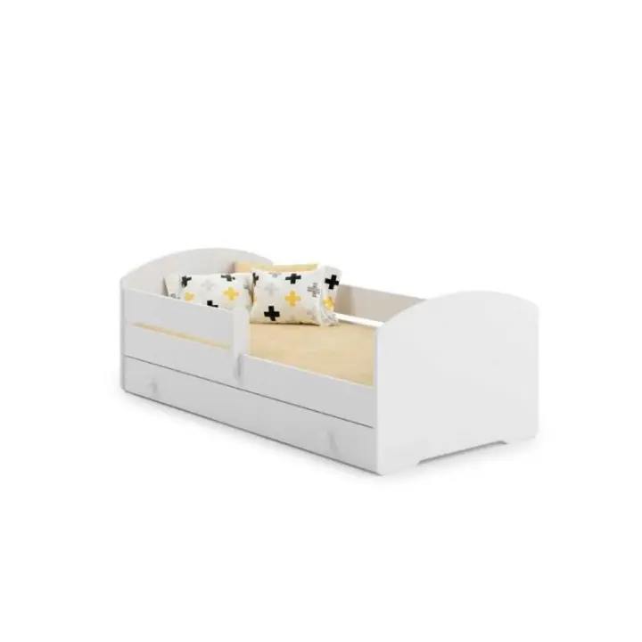 Cama de criança 140 x 70 com gaveta, colchão e estrado incluídos Kobi Luk - 1