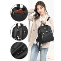 Mochila Grande De PU Negro Para Mujer Bolsa De Viaje Estilo Harajuku Suelta Para Estudiantes Escuela Mochila Unisex Moda De Calle Alta Capacidad - details 0