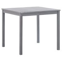 vidaXL Mesa de jardín de madera maciza de acacia gris 80x80x74 cm - details 0