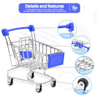 Carro De Supermercado Miniatura Para Niños Juguete De Decoración Doméstica Y Almacenamiento Estilo Moderno Material Metálico Y Plástico - details 10