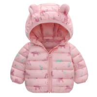 Chaqueta De Poliéster Para Niños Con Capucha Y Cierre De Cremallera Outerwear Ligera Para Otoño Con Estampado De Dinosaurio Cartoon - details 15