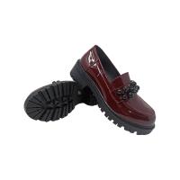 Mocasines de Mujer en Charol Sintético con Forro de Textil Polipiel y Detalle de Pedrería - TULIPANO - details 10