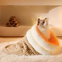 Saco De Descanso Para Gatos Y Perros En Otoño/Invierno Cómodo Y Caliente Semi-Abierto Con Plush Suave Para Viajes - details 6