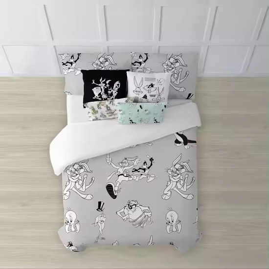 BL BELUM  Funda nórdica Looney Tunes  Funda nórdica Modelo Looney Tunes BN  Funda nórdica 100% algodón  Funda Nórdica - Funda Nórdica Extrasuave - Funda Nórdica 100% Made in Spain - 1