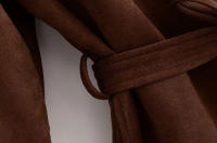 Chaqueta De Mujer TRZA De Seda Falsa Con Manga Larga Cierre Frontal Estilo Casual Outerwear Chic Tops Moda Otoño/Invierno - details 6