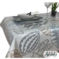 Mantel Hulehule Tex - Estampado Hojas Grises - PVC Impermeable - Mesa Rectangular - details 2