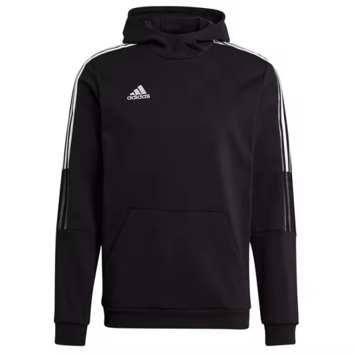 Adidas Tiro 21 Sweat Hoody M GM7341 – Hoodie deportivo con ajuste cómodo y diseño moderno, ideal para protegerse del frío mientras se mantiene el estilo futbolístico. - 1