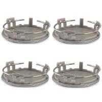 Tapabujes para MERCEDES 75 mm pack 4 UNIDADES Tapacubos Tapones Centro Tapas Ruedas Embellecedor PLATA - details 0