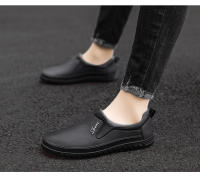 Botas De Lluvia Para Hombre Impermeables Antideslizantes De Goma Botas De Ankle Para Invierno Mocasines De Agua Con Cierre SLIP-ON - details 5