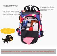 Mochila De Moda Para Mujer En Tela Oxford Impermeable Con Gran Capacidad Para Escuela Y Viajes Bolsa De Hombro Con Estampado Florido - details 4