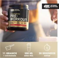 Optimum Nutrition Gold Standard Polvo Pre Entrenamiento, Bebida Energética con Monohidrato de Creatina, Beta Alanina, Cafeína y Complejo de Vitamina B, Sabor Manzana Verde, 30 porciones, 330 g - details 0